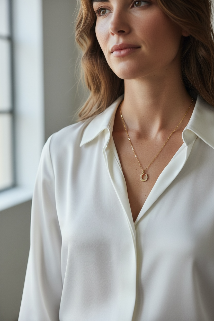 Gold Filled 18k Horseshoe Charm