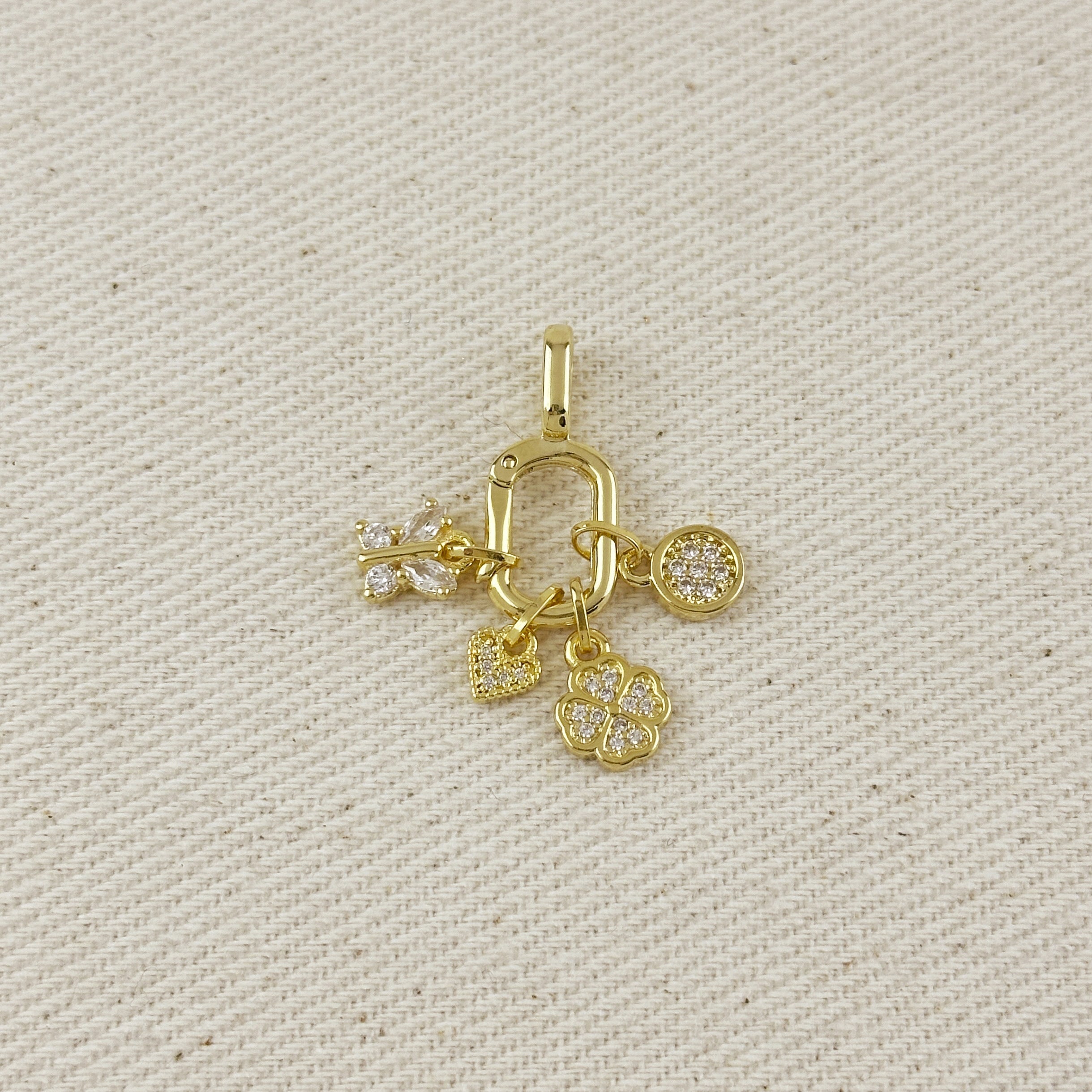 Charm 18k Gold Filled Lucky Clover