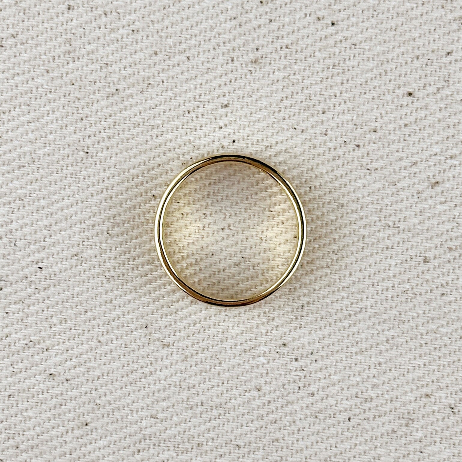 Ring 18k Gold Filled Polished Flat Band