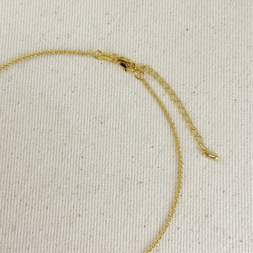 Gold Filled 18k Natural Turquoise Bead Necklace