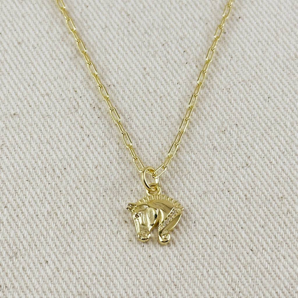 Gold Filled 18k Horse Charm