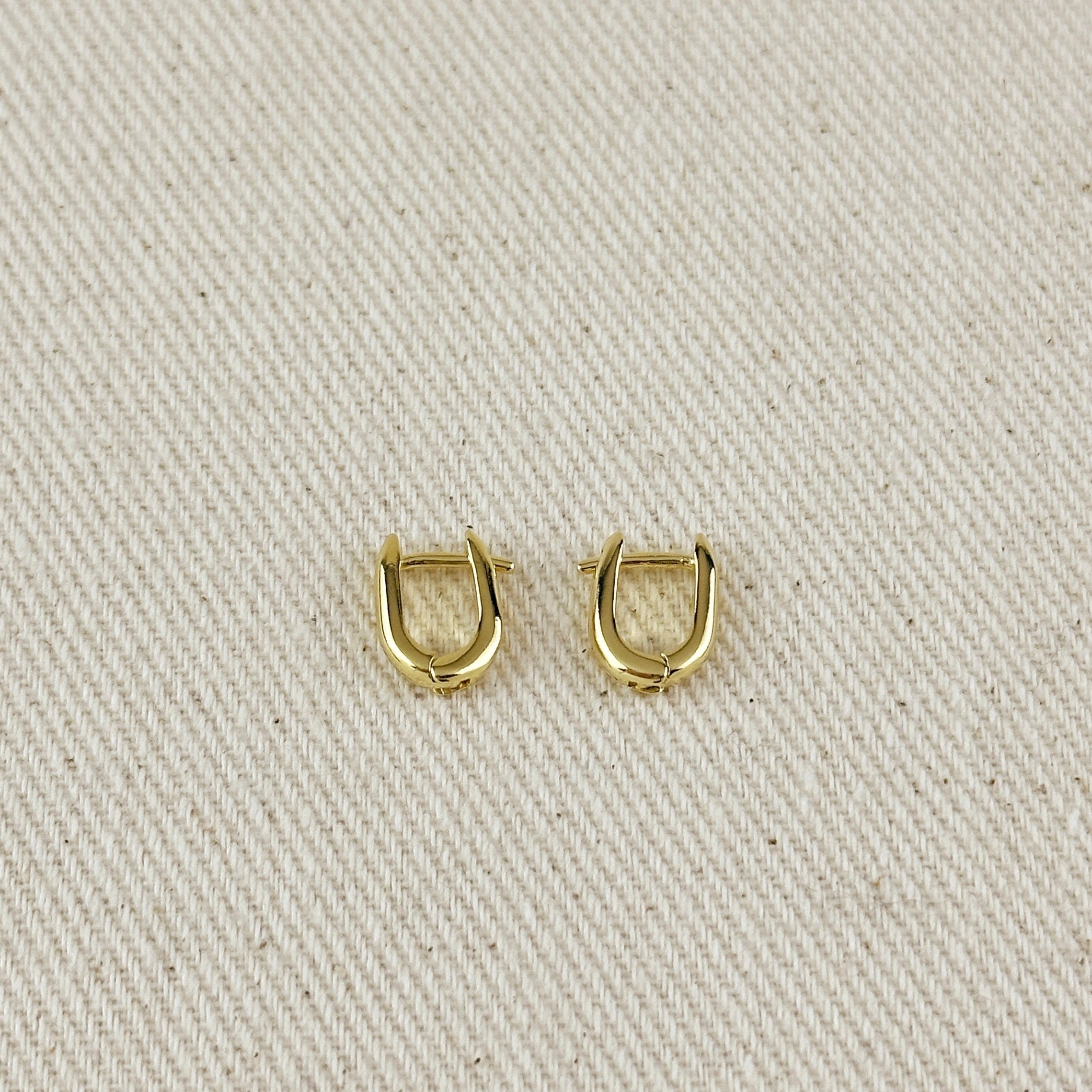 Earrings 18k Gold Filled Mini U Hoop