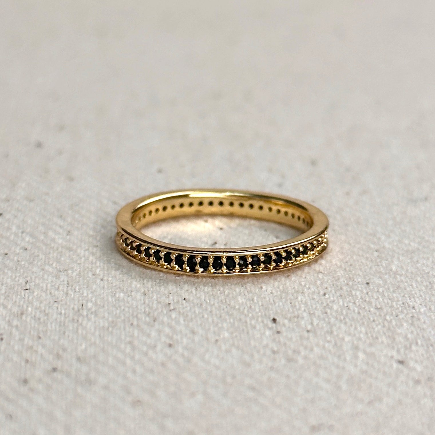 Gold Filled 18k Eternity CZ Band Ring