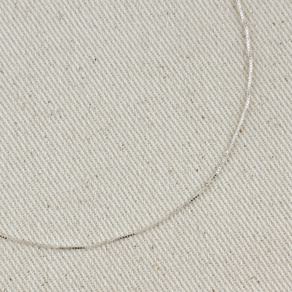 Silver Sterling Box Chain 0.6mm Necklaces