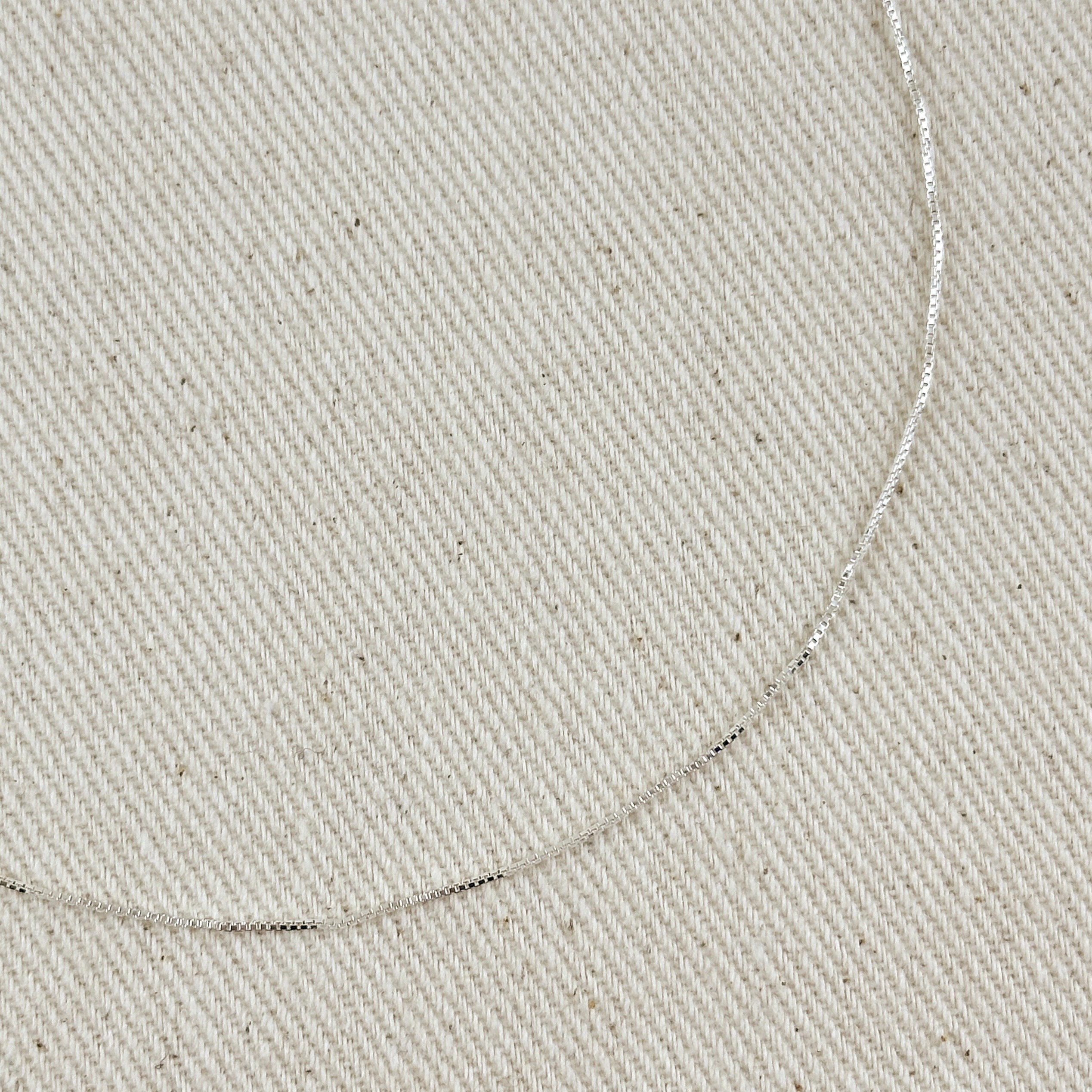 Silver Sterling Box Chain 0.6mm Necklaces