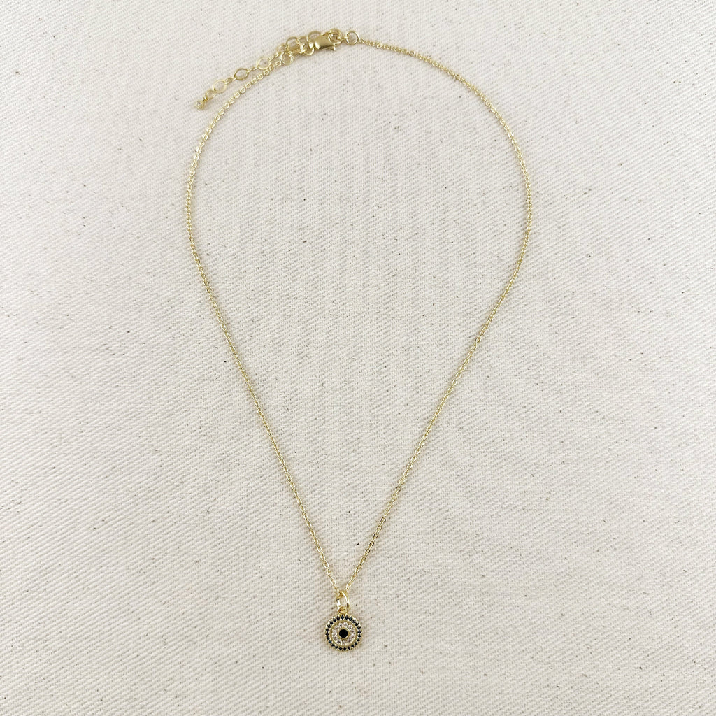 18k Gold Filled Mandala Protection Necklace