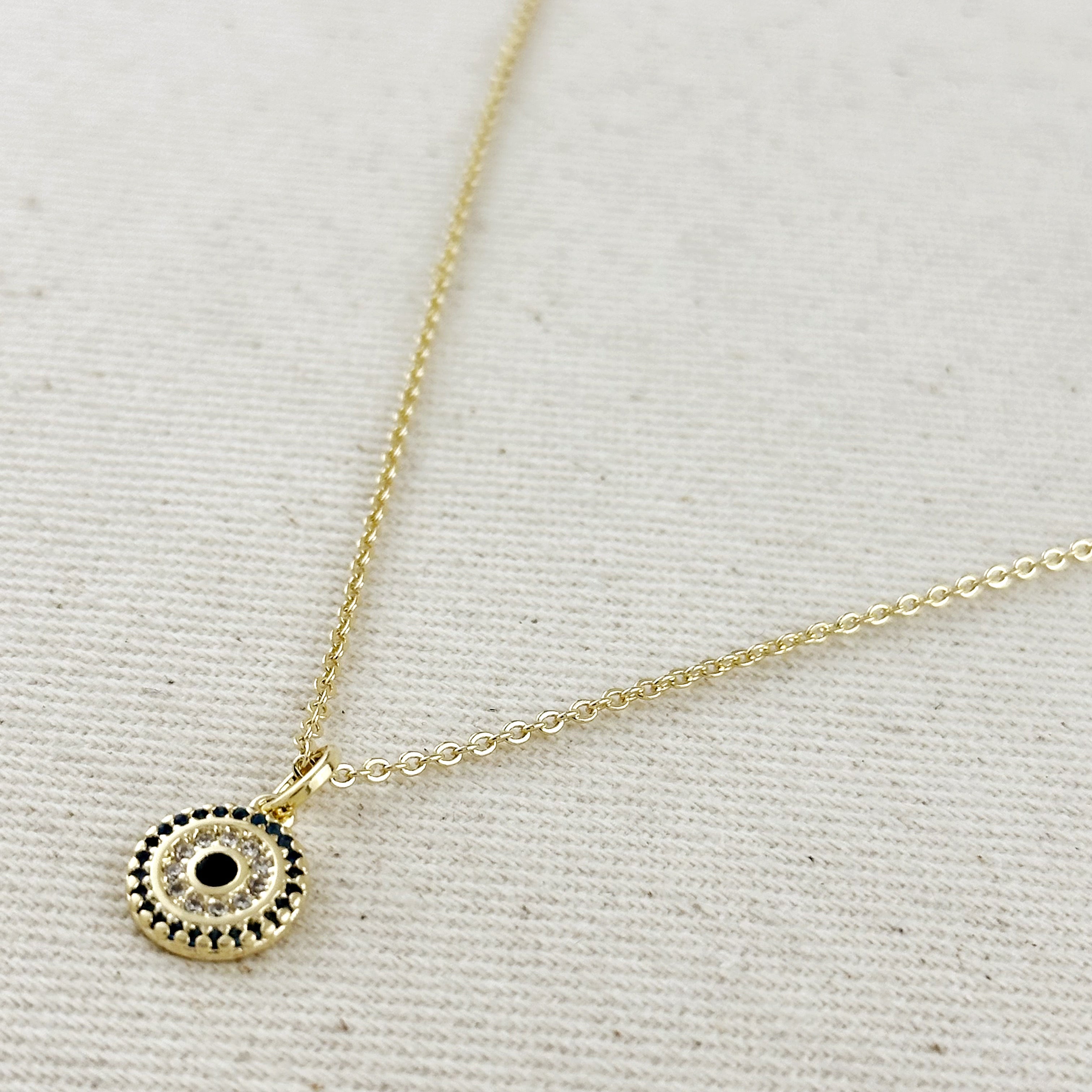 18k Gold Filled Mandala Protection Necklace