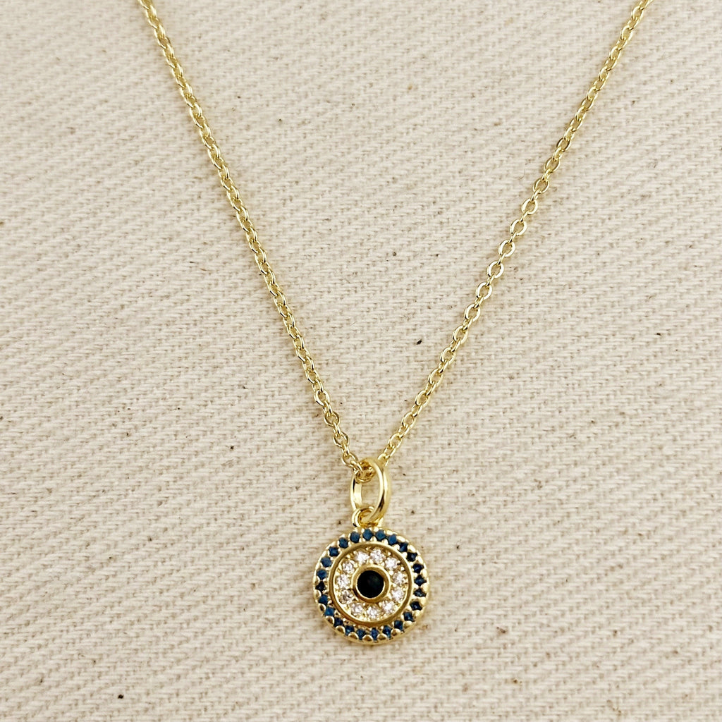 18k Gold Filled Mandala Protection Necklace