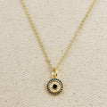 18k Gold Filled Mandala Protection Necklace