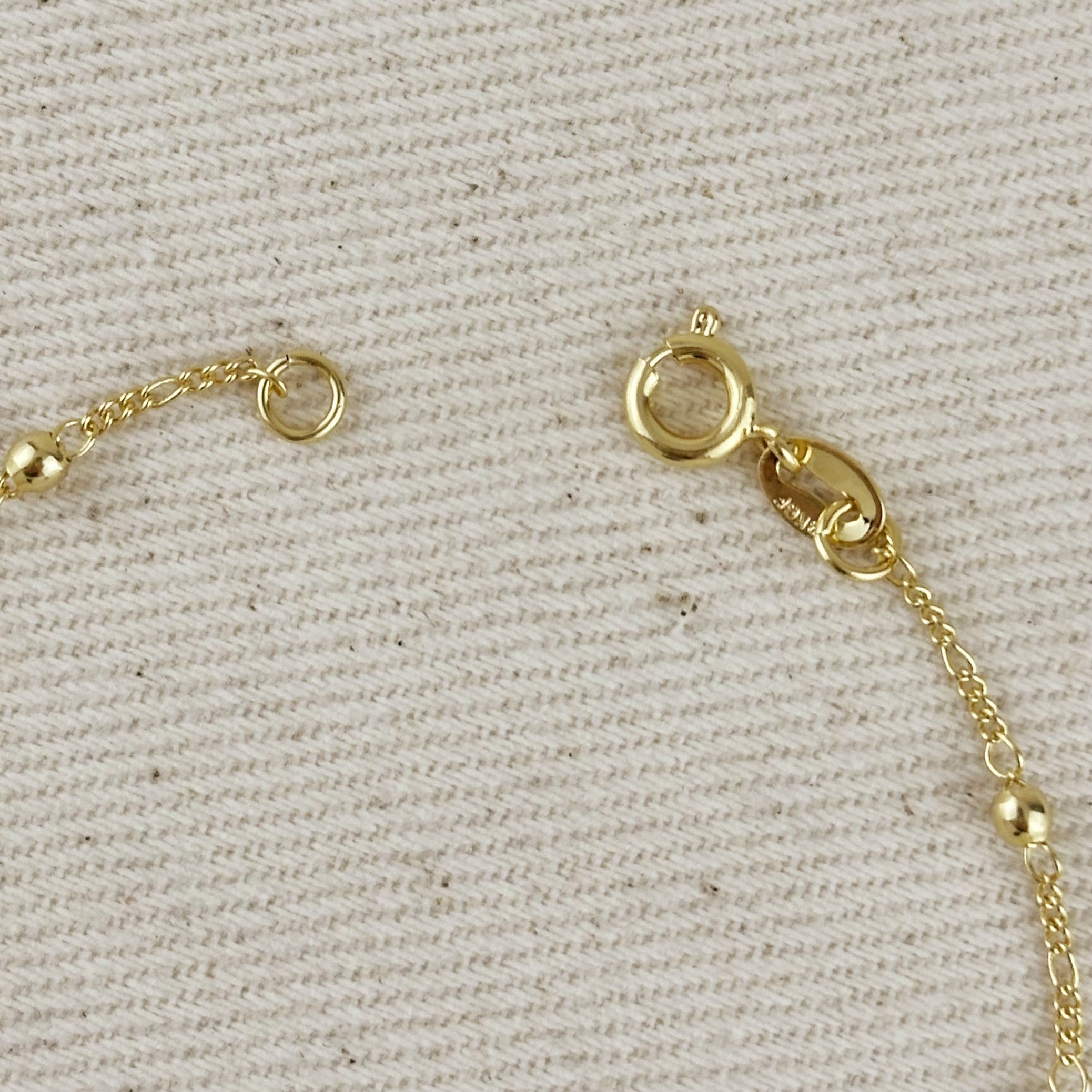 Gold Filled 18k Figaro Rosary Bracelet