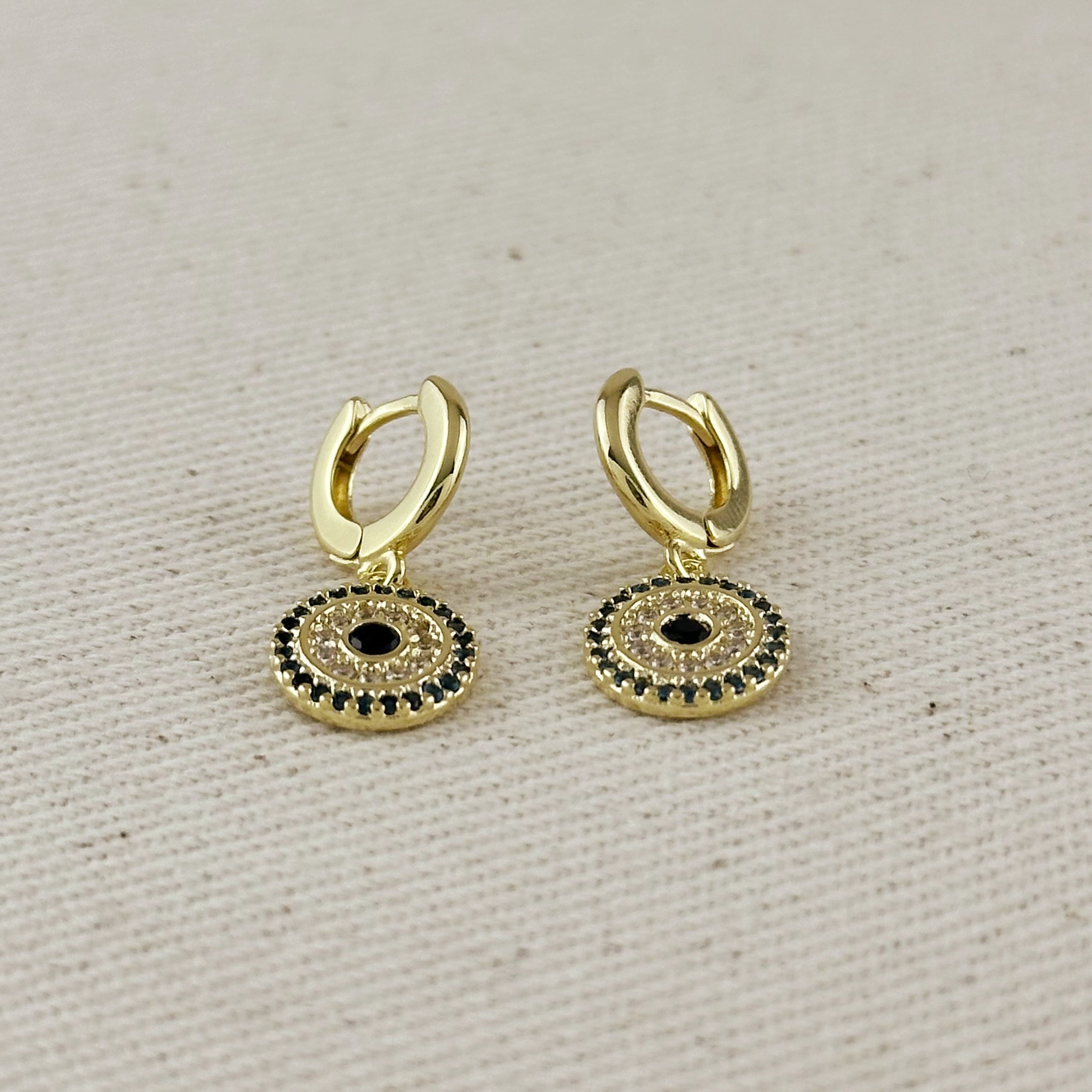 Protection Mandala Earrings 18k Gold Filled