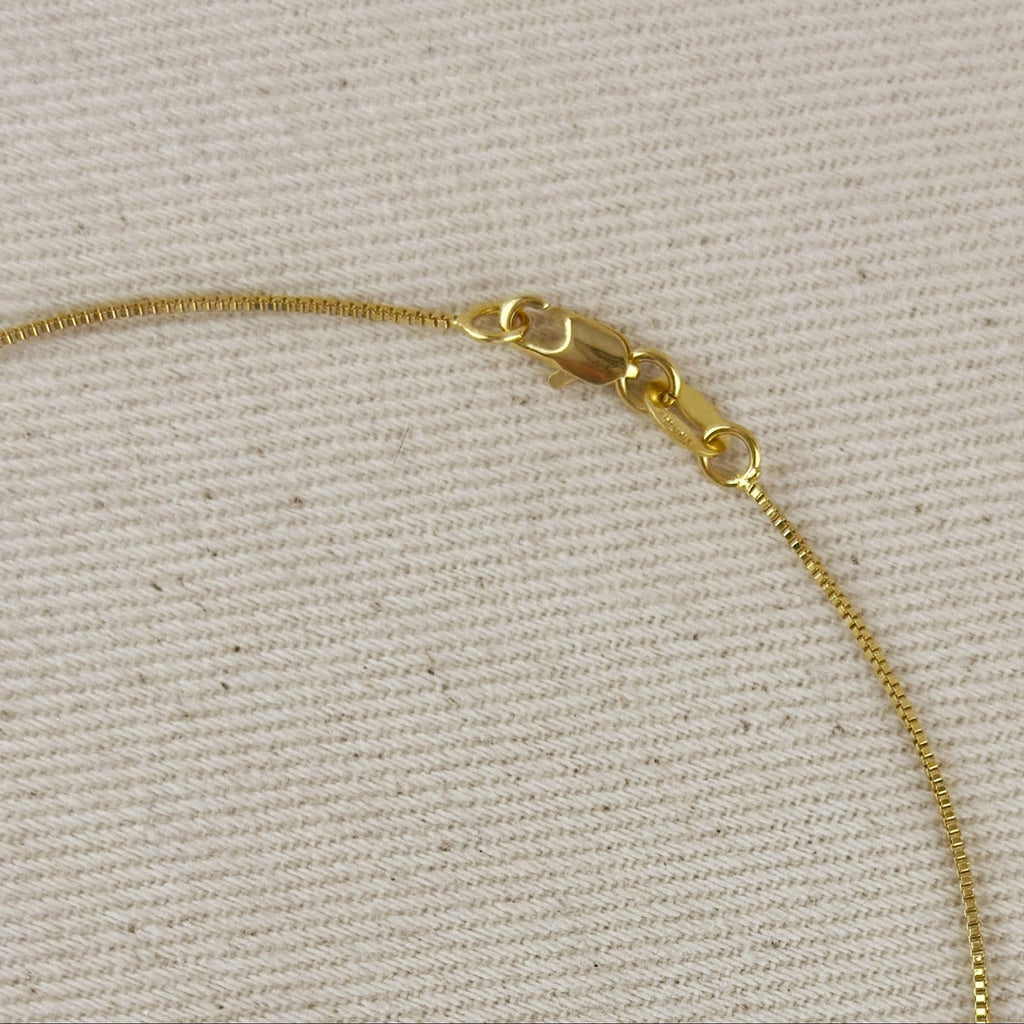 Necklace 18k Gold Filled Pearl & Crystal Charm