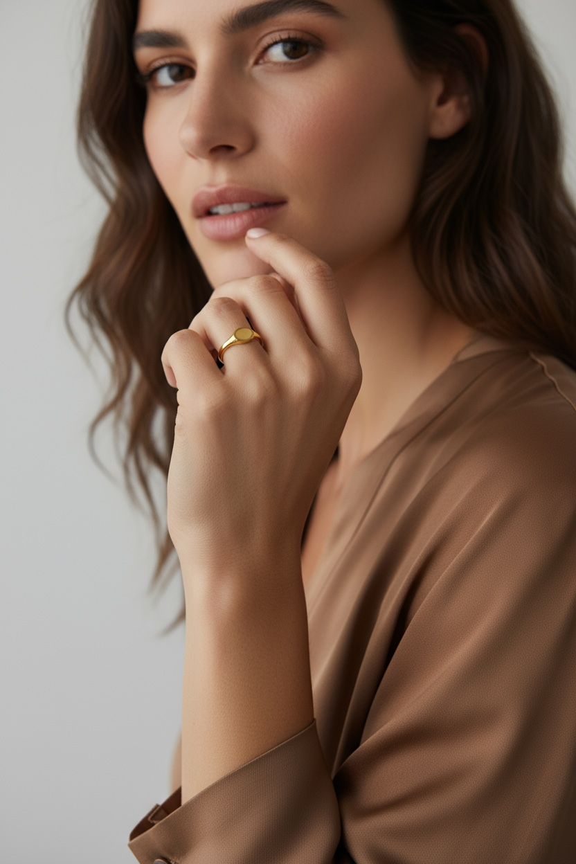 Signet Ring 18k Gold Filled