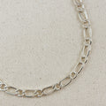 Sterling Silver 7.3mm Figaro 1x1 Chain