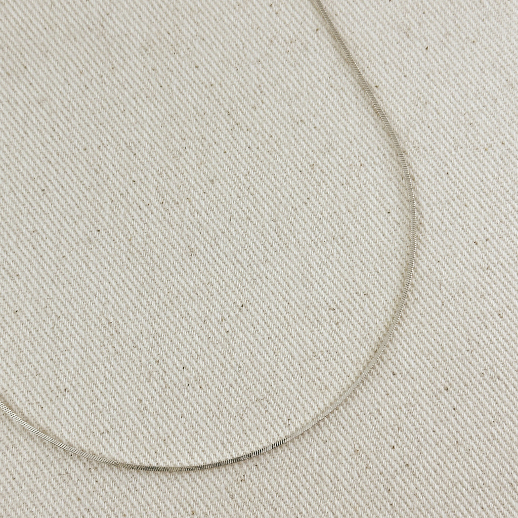 Sterling Silver 1.0mm Square Herringbone Chain