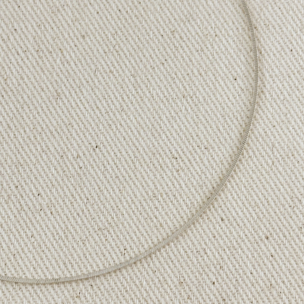 Sterling Silver 1.0mm Square Herringbone Chain