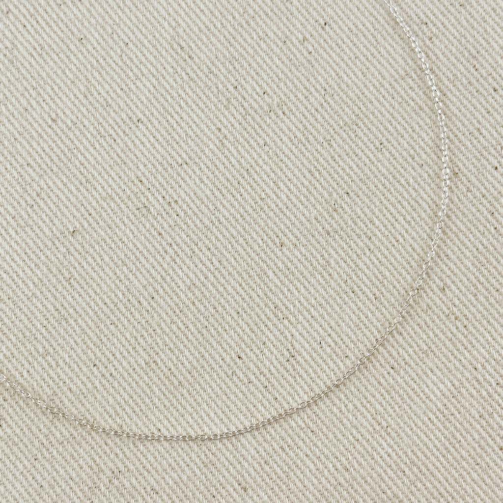 Silver Sterling Super Light Cable Chain 1.2mm Necklaces