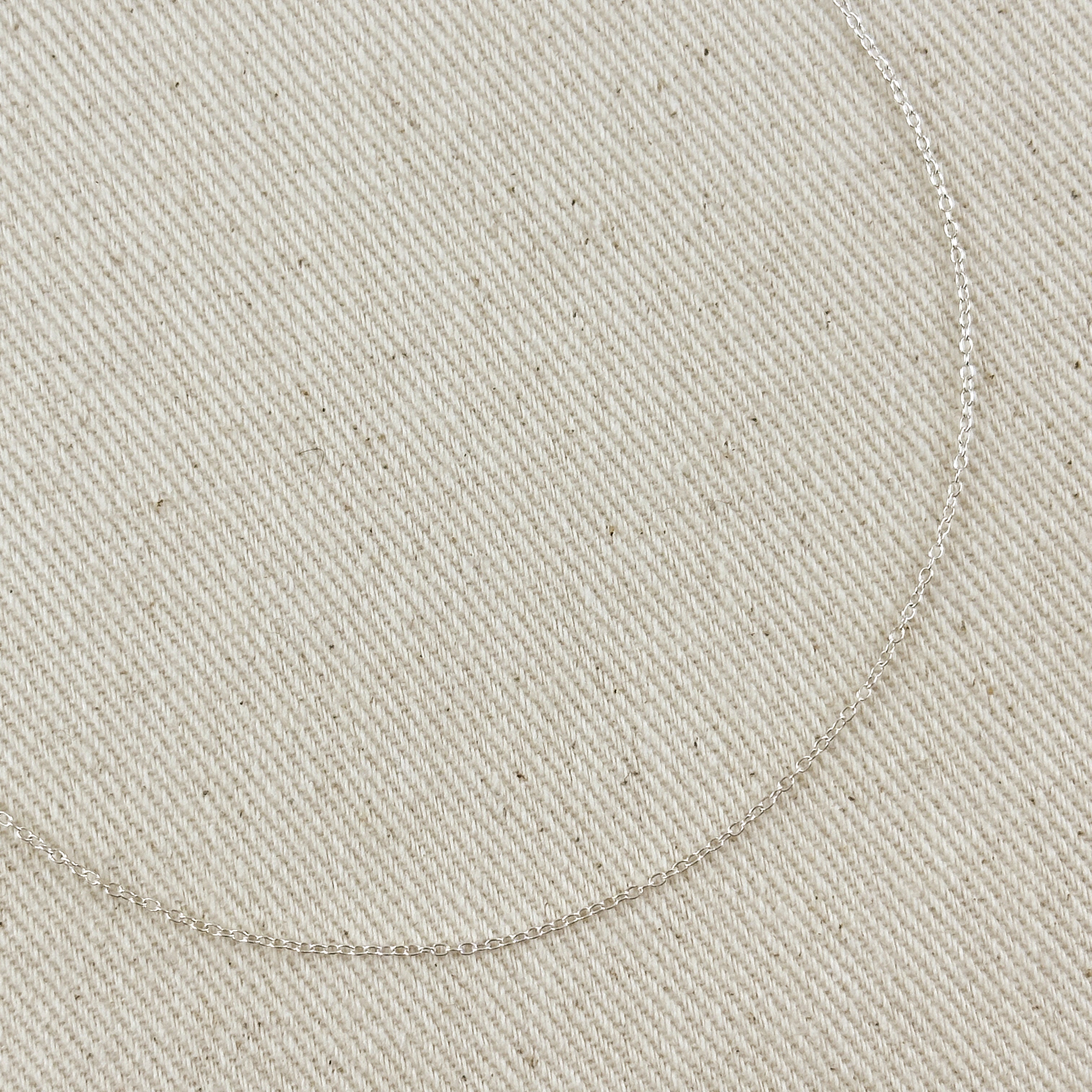 Silver Sterling Super Light Cable Chain 1.2mm Necklaces