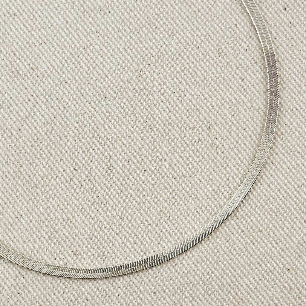 Silver Herringbone Sterling 3.1mm