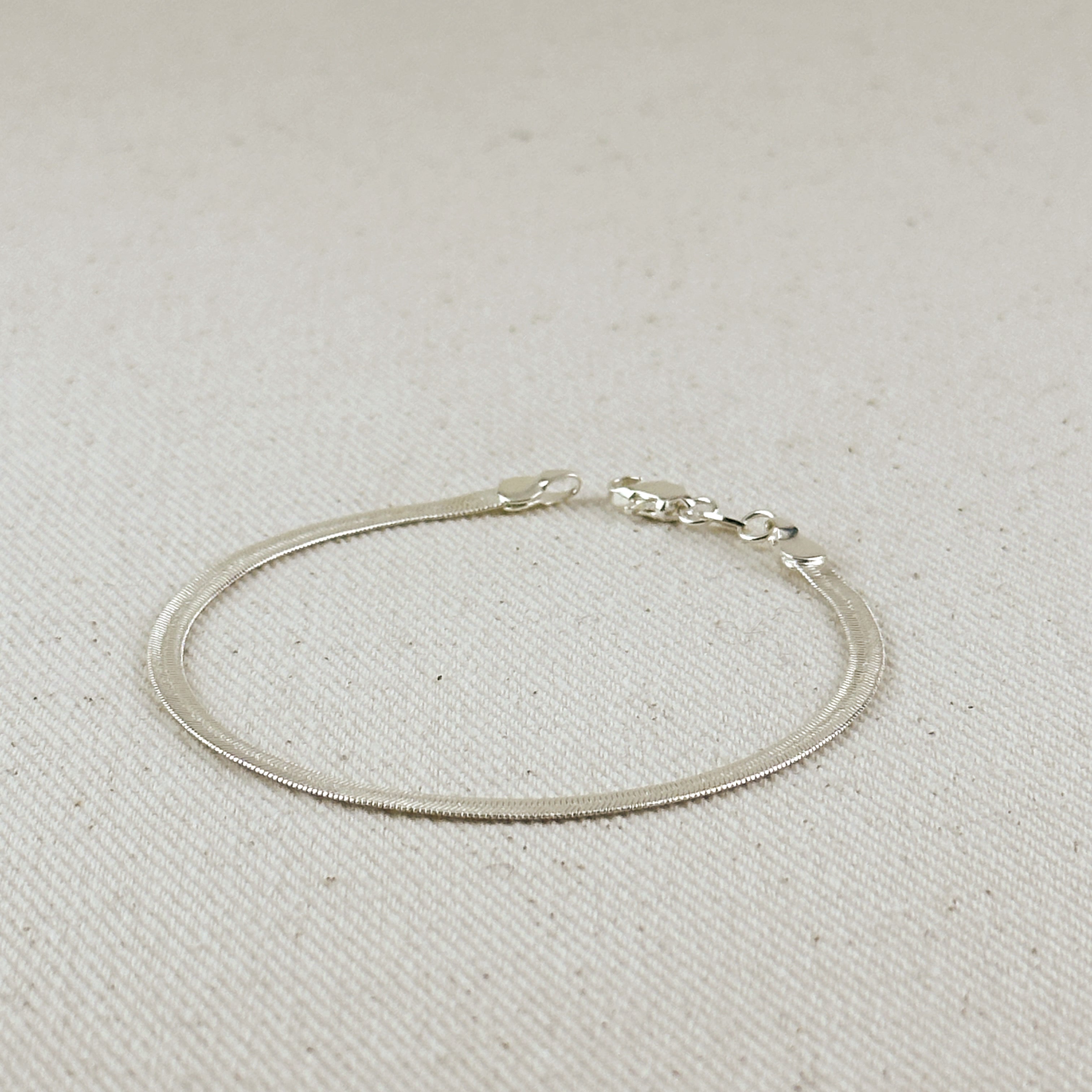 Bracelet 3.1mm Sterling Silver Herringbone