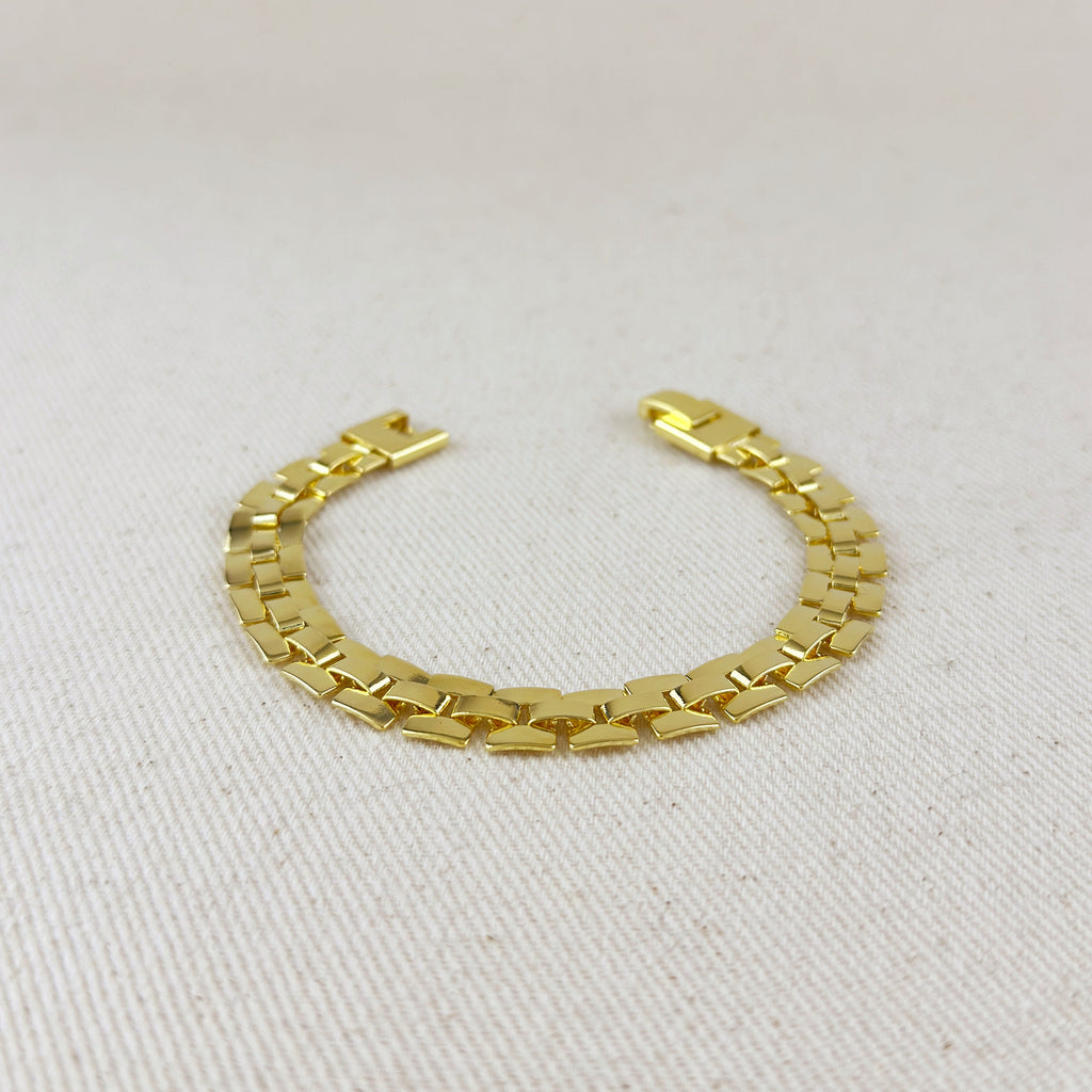 Gold Filled 18k 9mm Watch Band Bracelet