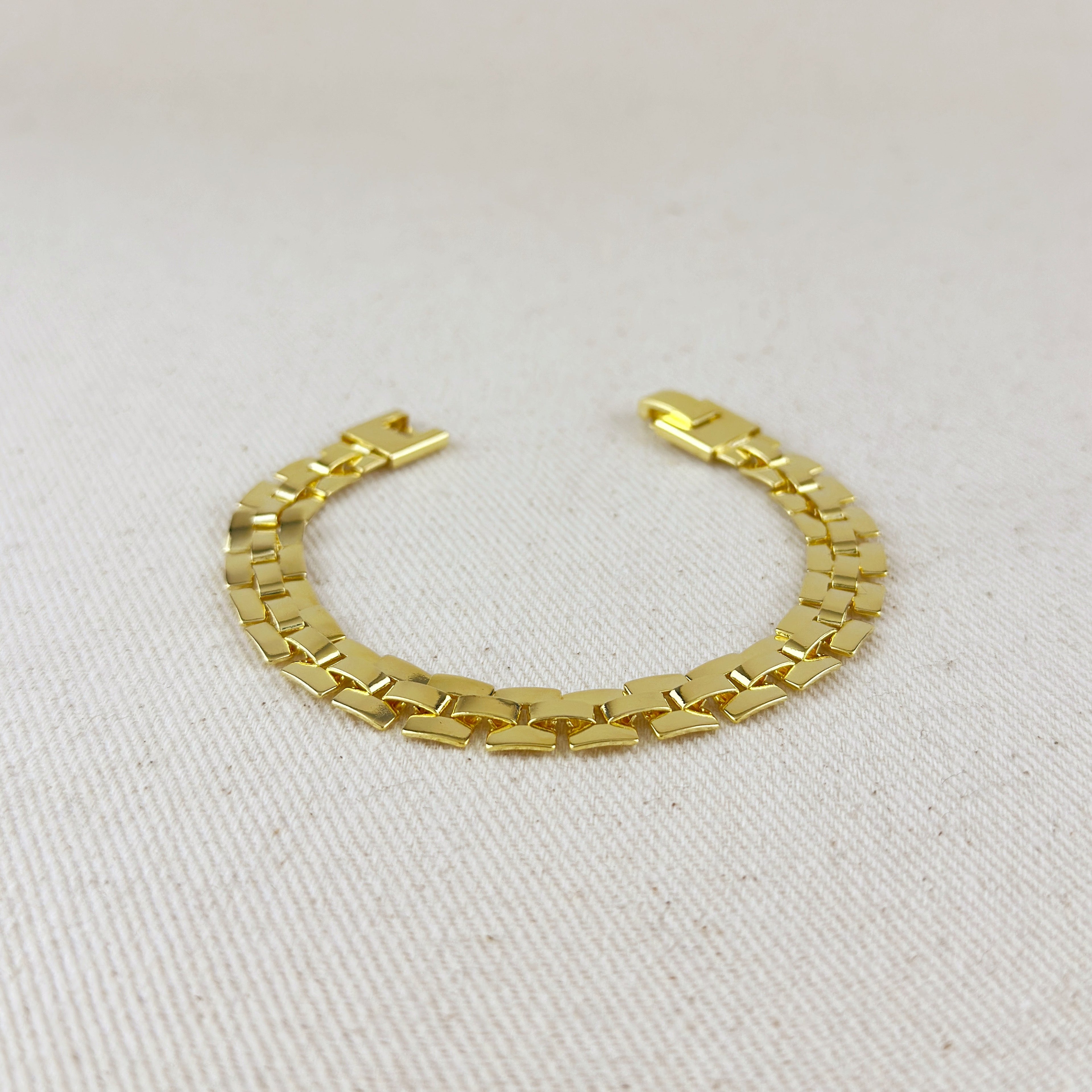 Gold Filled 18k 9mm Watch Band Bracelet