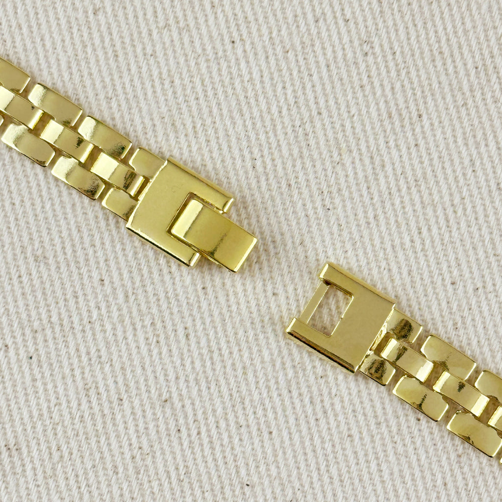 Gold Filled 18k 9mm Watch Band Bracelet