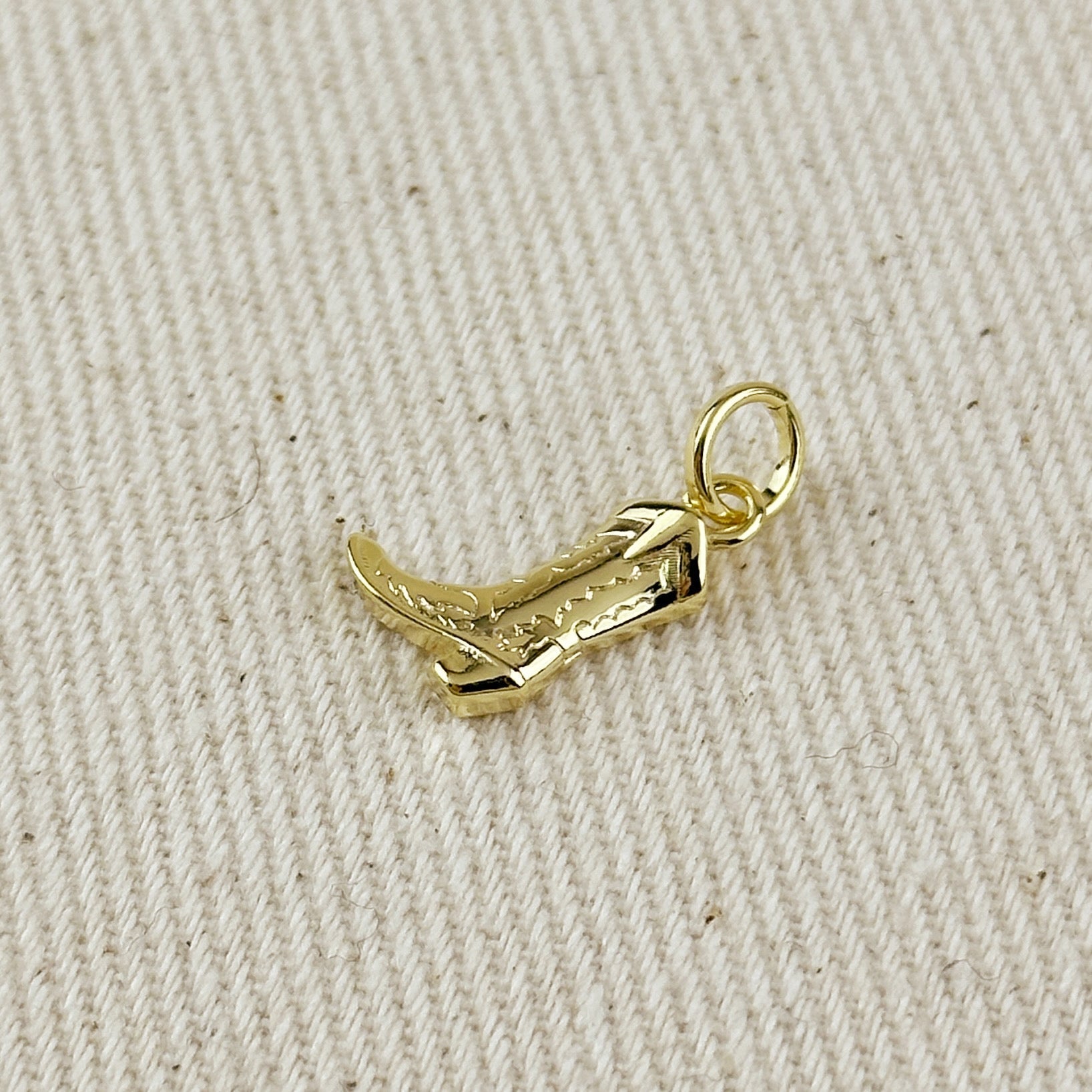 Gold Filled 18k Western Boot Charm