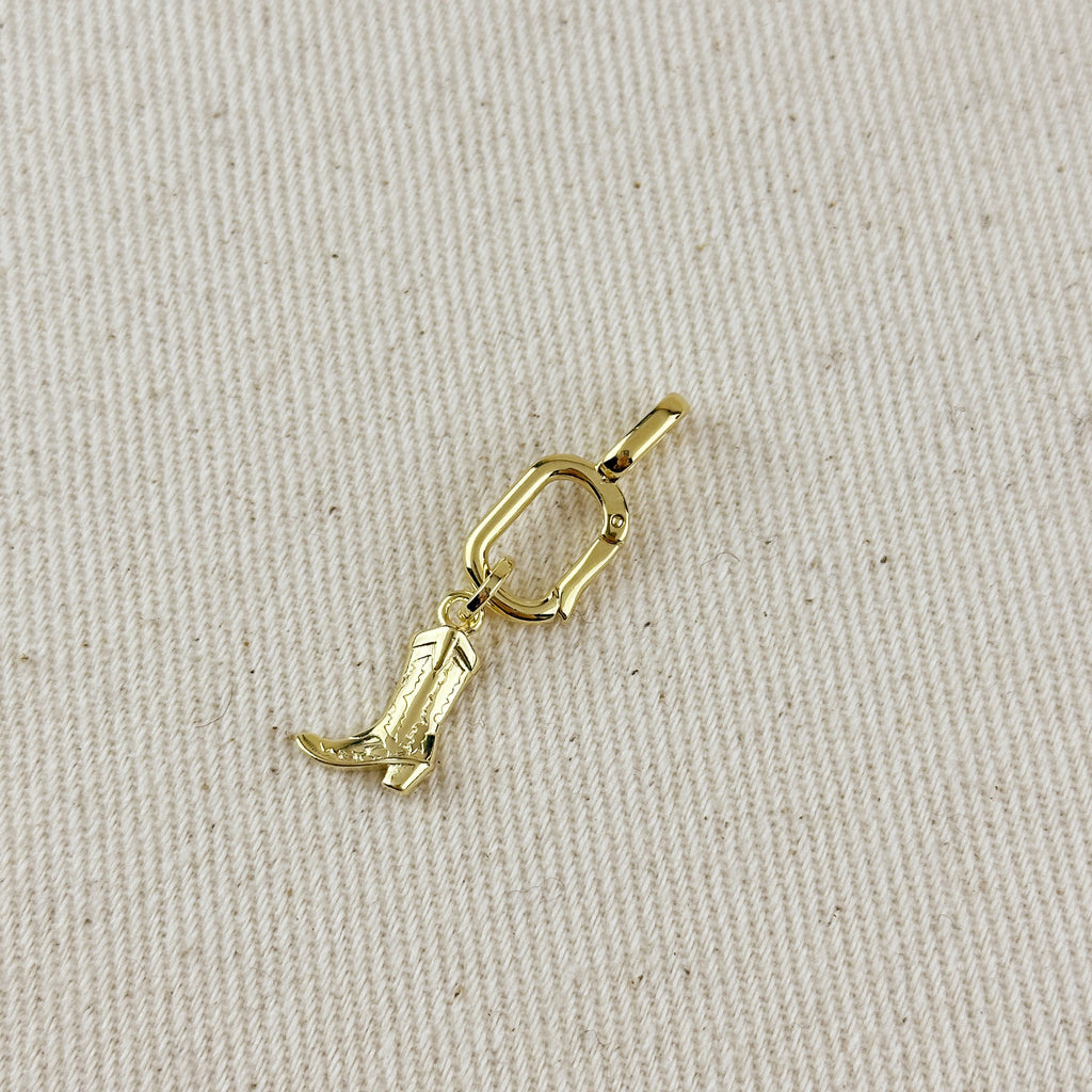 Gold Filled 18k Western Boot Charm