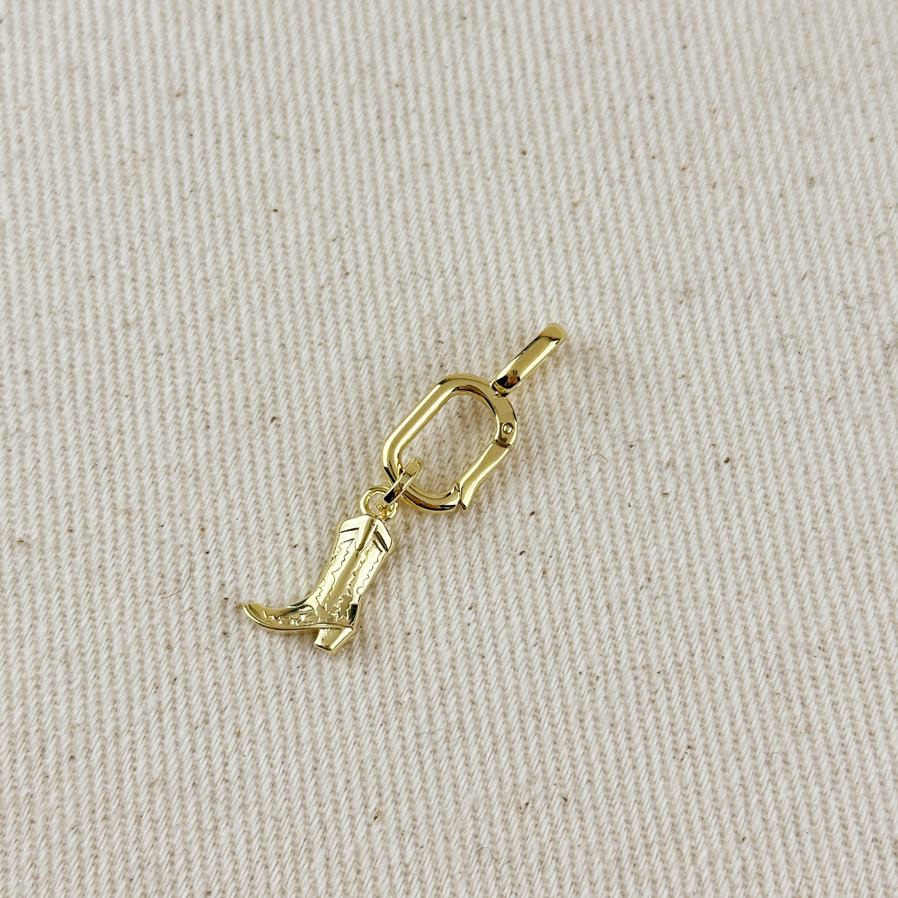 Gold Filled 18k Western Boot Charm