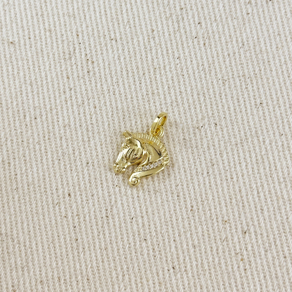 Gold Filled 18k Horse Charm