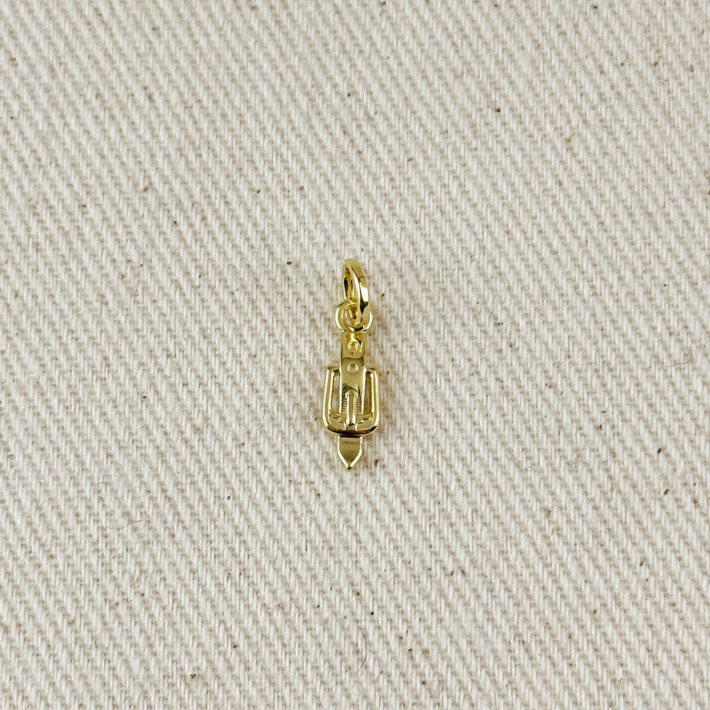 Gold Filled 18k Belt & Buckle Charm