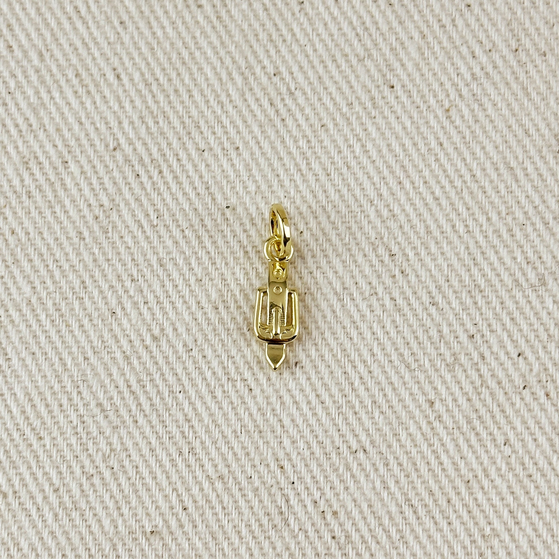 Gold Filled 18k Belt & Buckle Charm