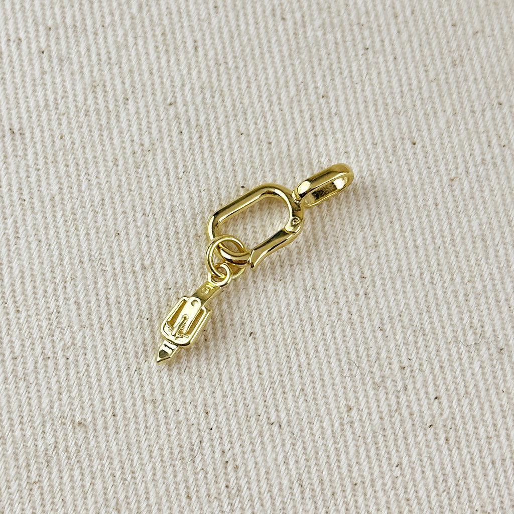 Gold Filled 18k Belt & Buckle Charm