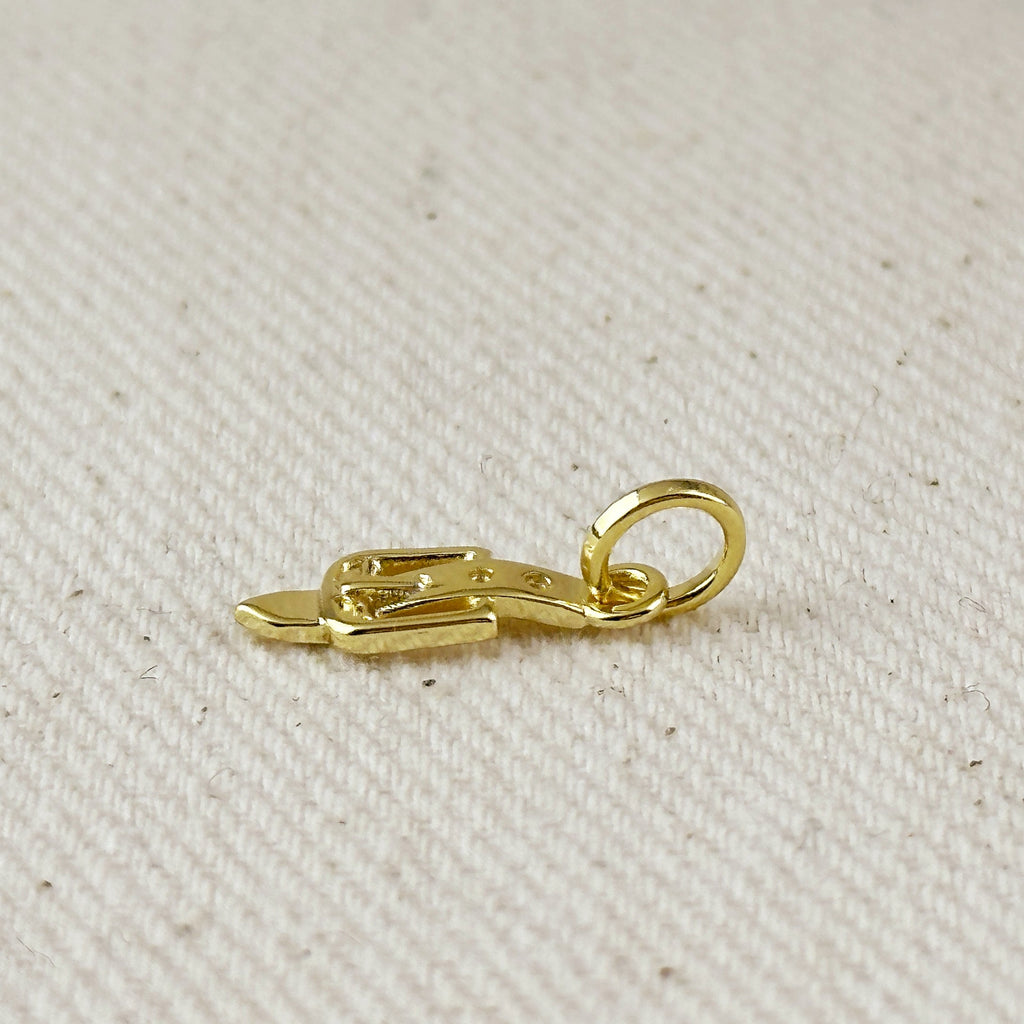 Gold Filled 18k Belt & Buckle Charm