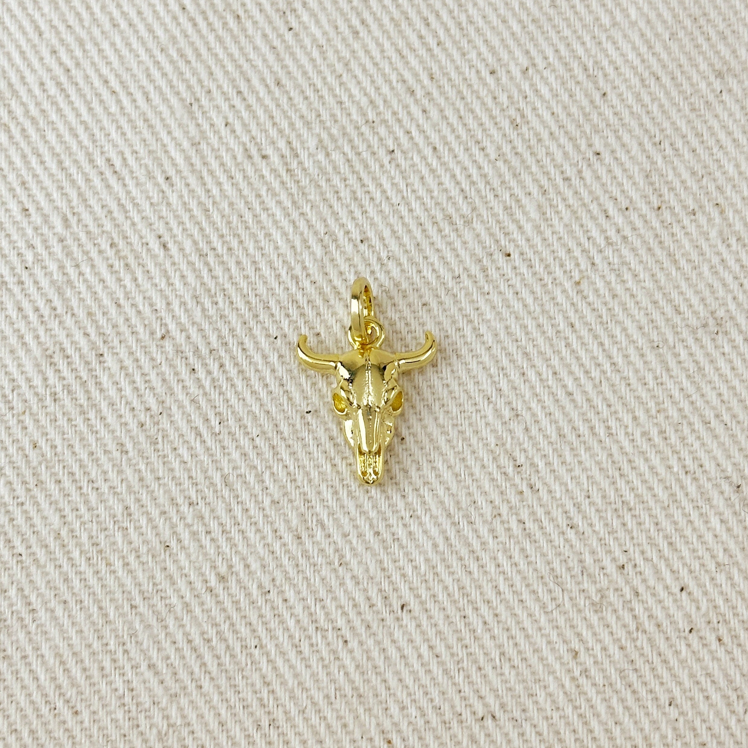 Gold Filled 18k Western Skull Charm