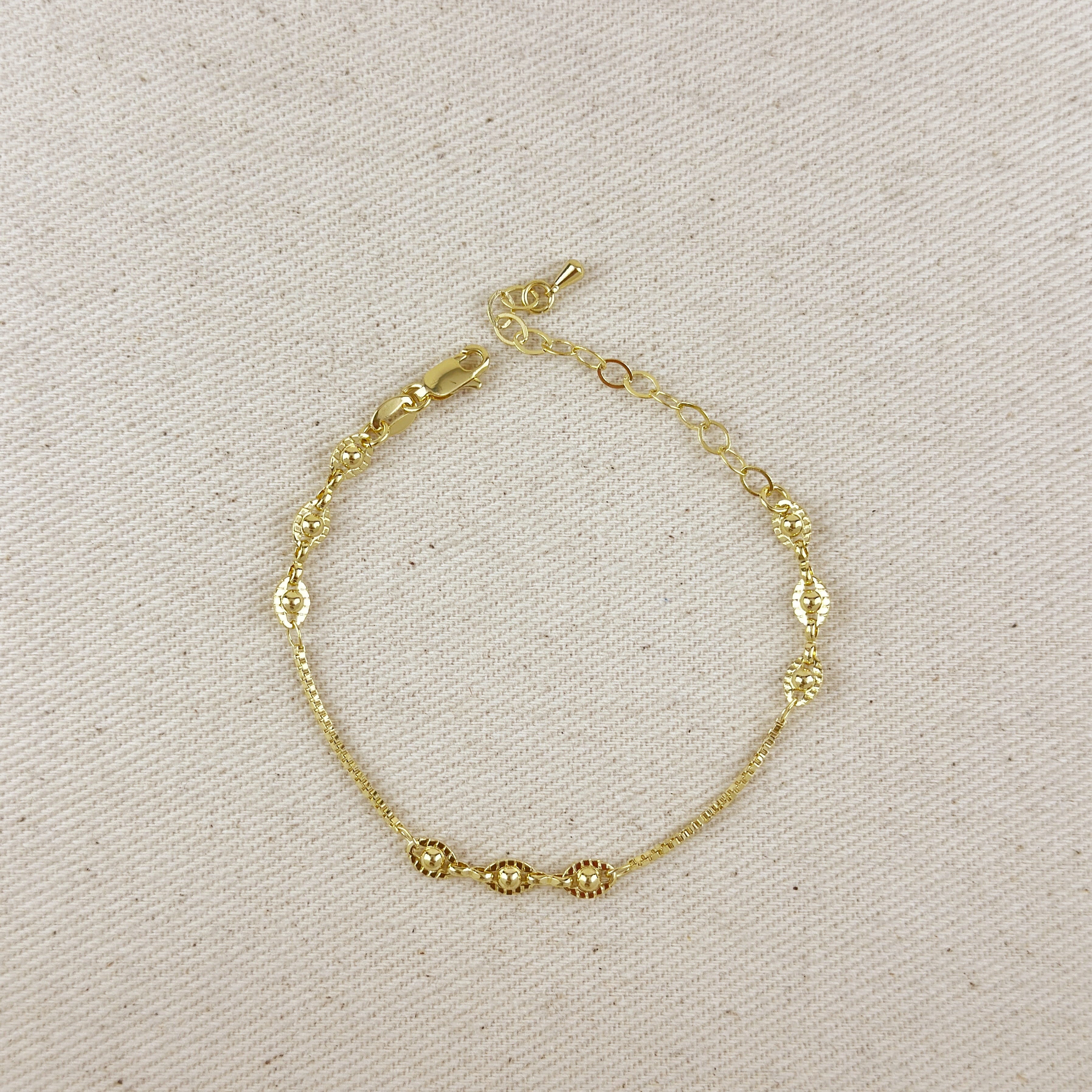 Gold Filled 18k Saturn Bracelet