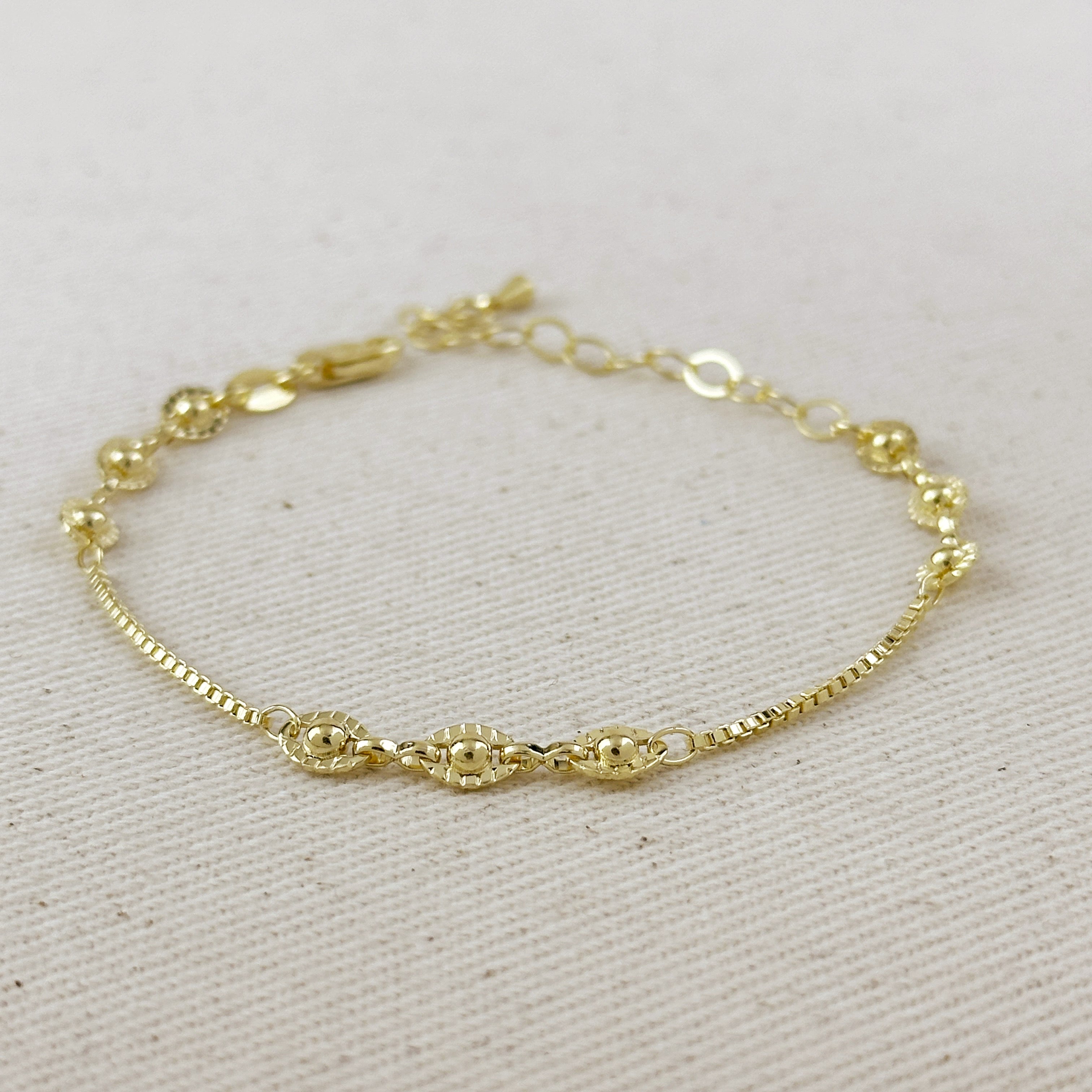 Gold Filled 18k Saturn Bracelet