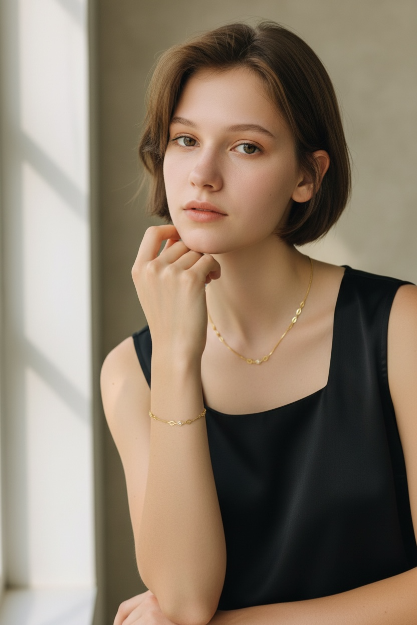 Gold Filled 18k Saturn Bracelet