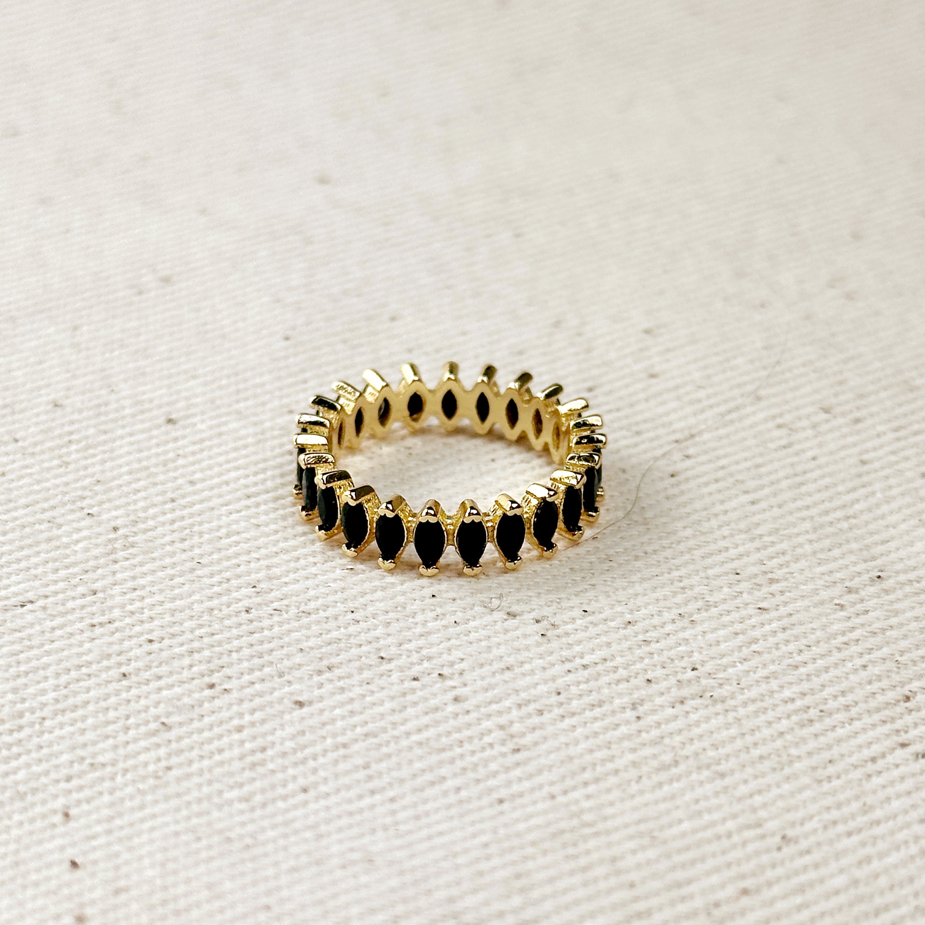 Gold Filled 18k Marquise Eternity Band Ring
