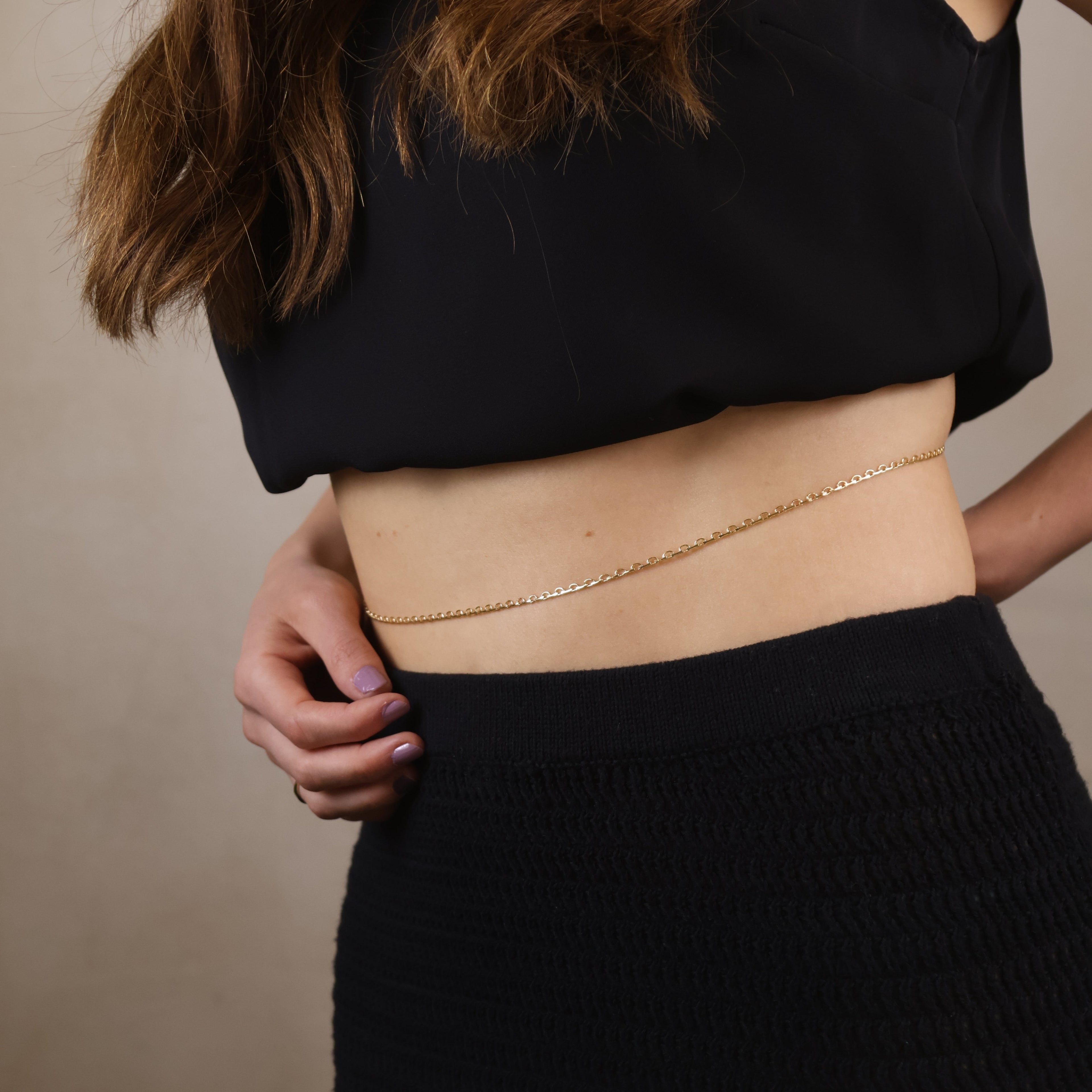 Chain 18k Gold Filled Lace Belly