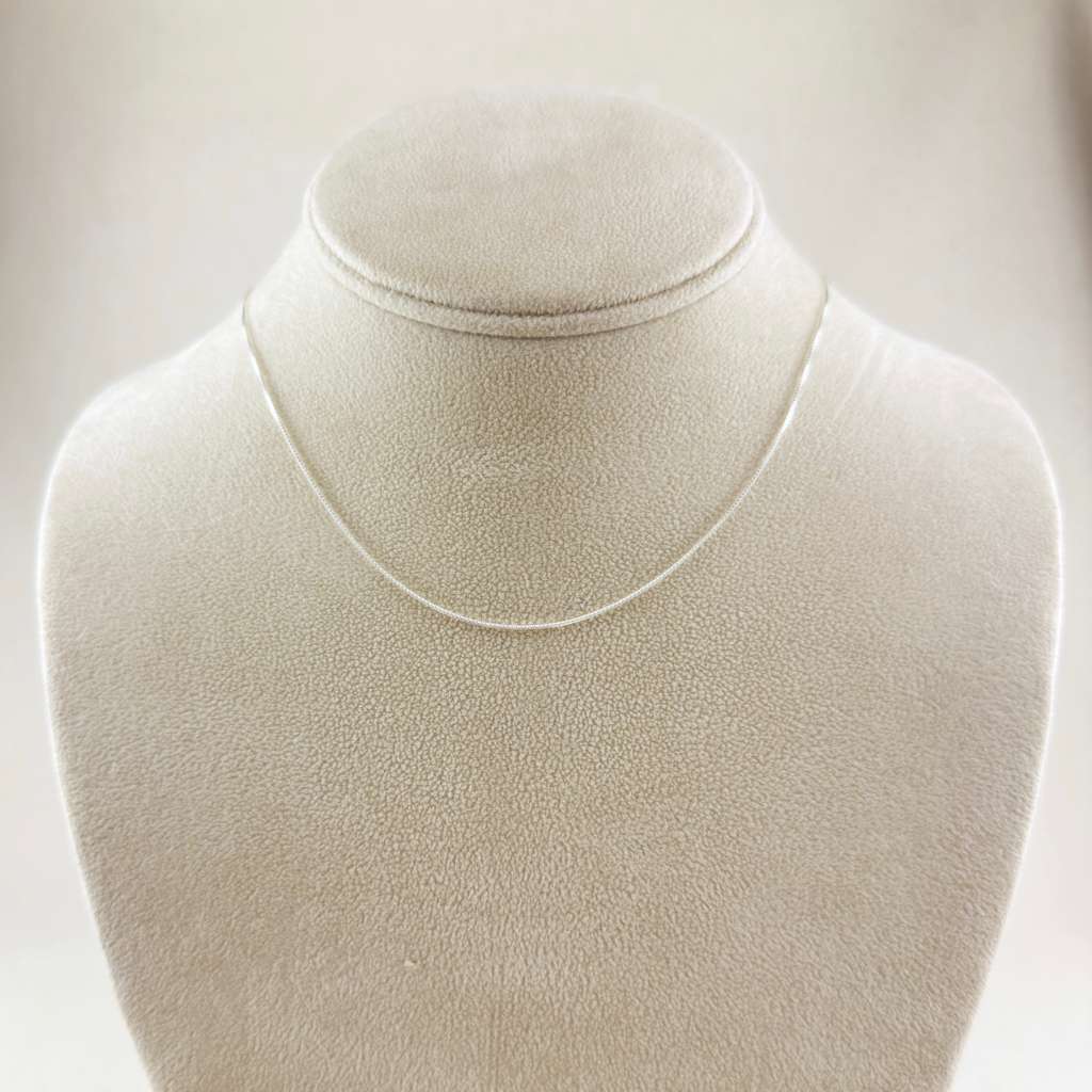 Silver Sterling Box Chain 0.6mm Necklaces