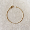 Gold Filled 18k 1.2 mm Round Snake Chain Bracelet