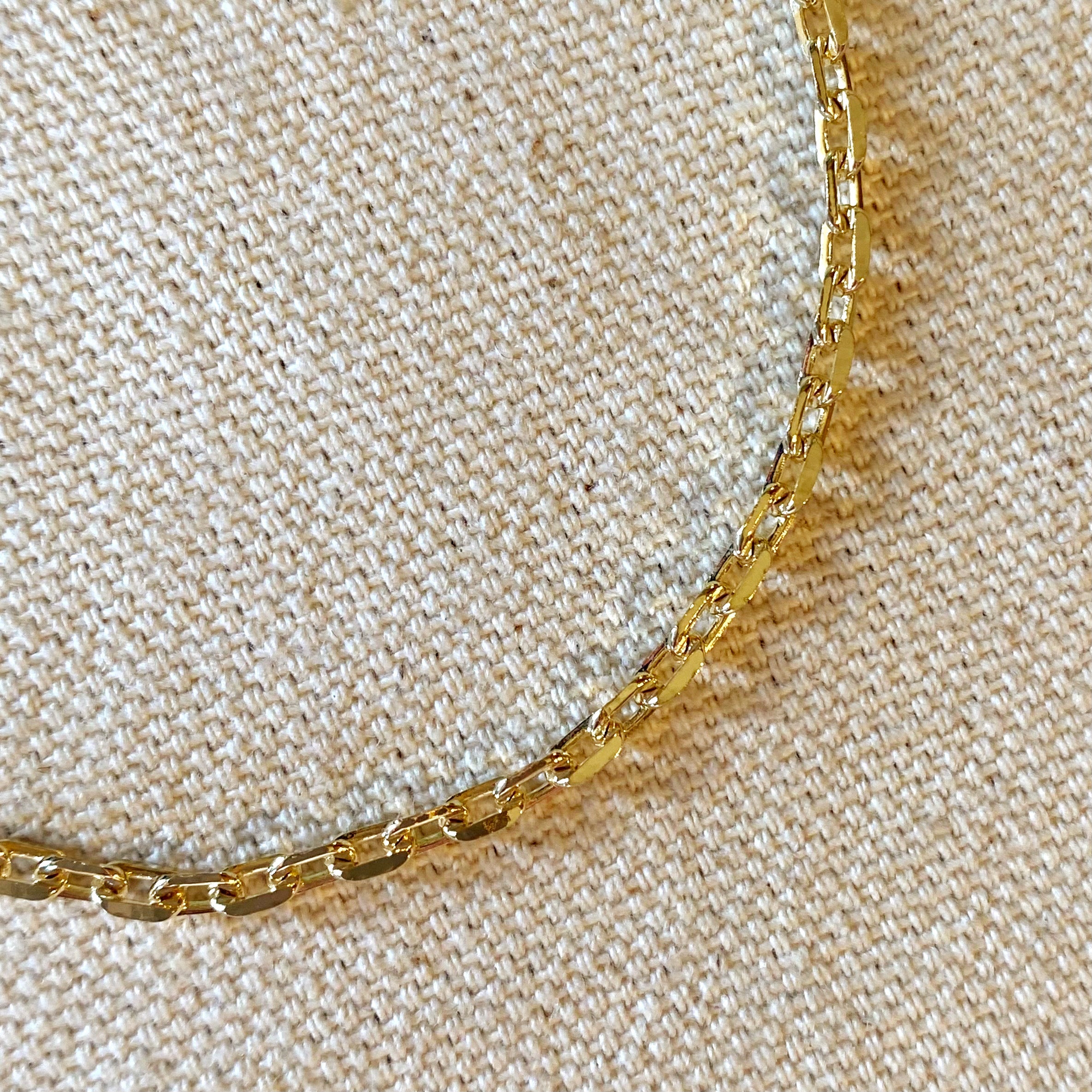 Gold Filled 18k Diamond Cut Anchor Link Bracelet